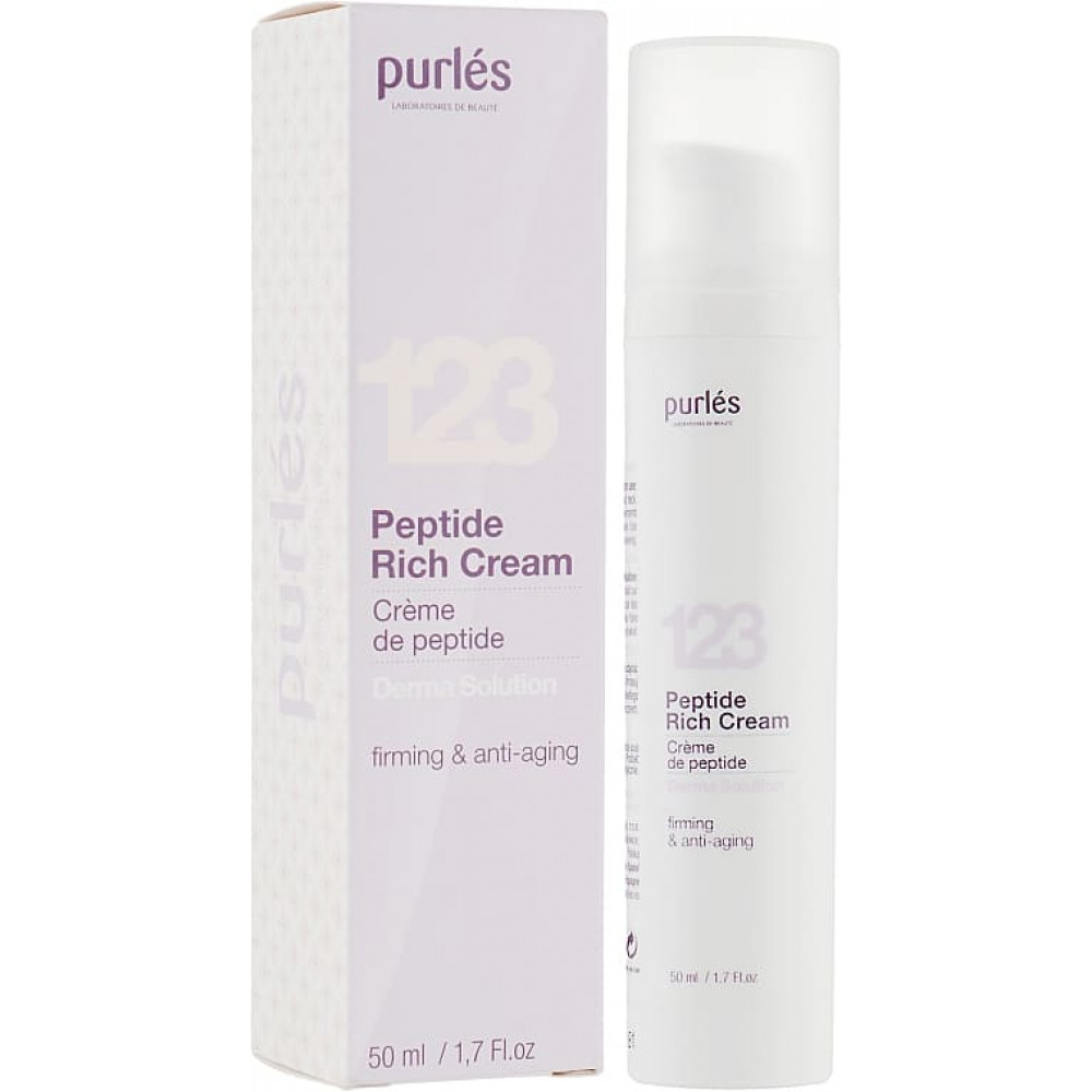 Поживний крем із пептидами - Purles Derma Solution 123 Peptide Rich Cream - Фото 1