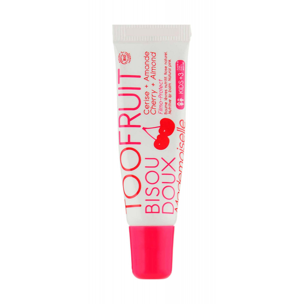 Бальзам для губ "Солодкий поцілунок" Вишня та мигдаль - TOOFRUIT Bisou Doux Mademoiselle Lip Balm Cherry Almond