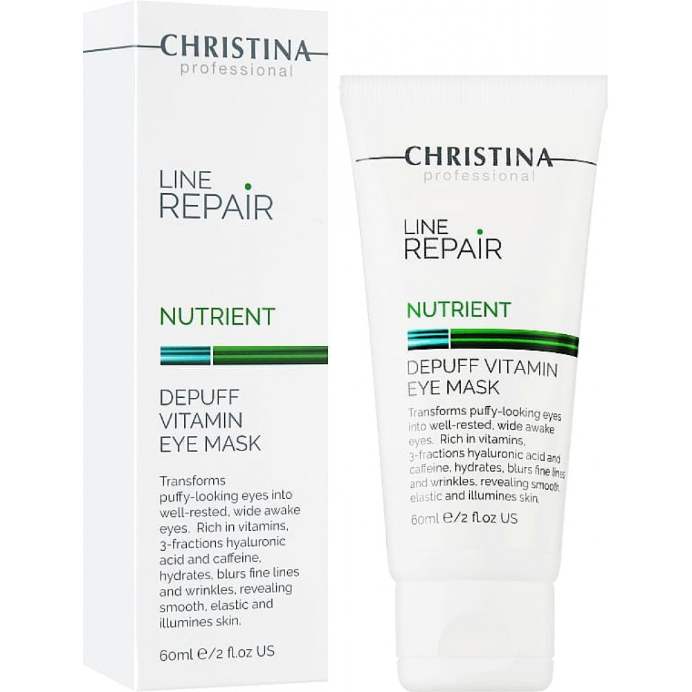 Вітамінна омолоджуюча маска навколо очей - Christina Line Repair Nutrient Depuff Vitamin Eye Mask - Фото 1