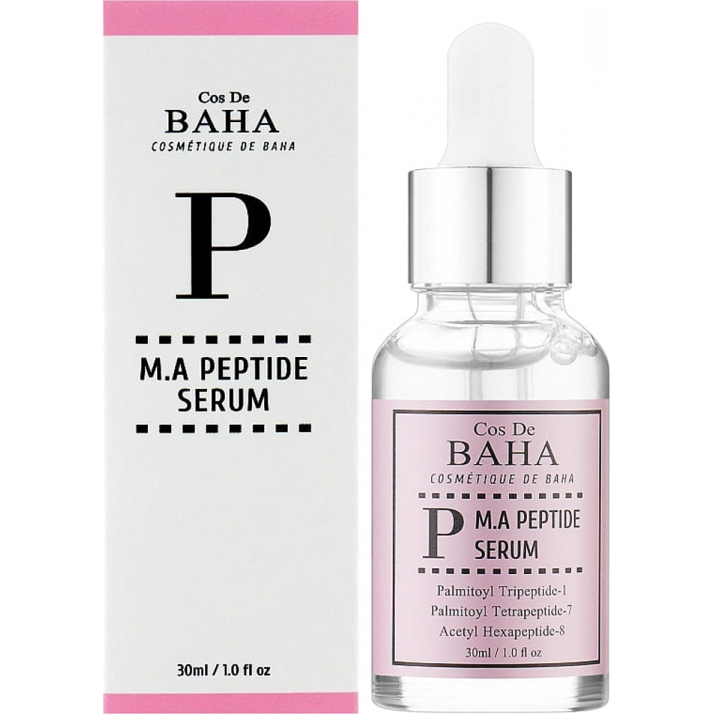 Пептидна сироватка з матраксилом та аргіреліном - Cos De Baha Peptide Serum With Matrixyl 3000 & Argireline фото 2