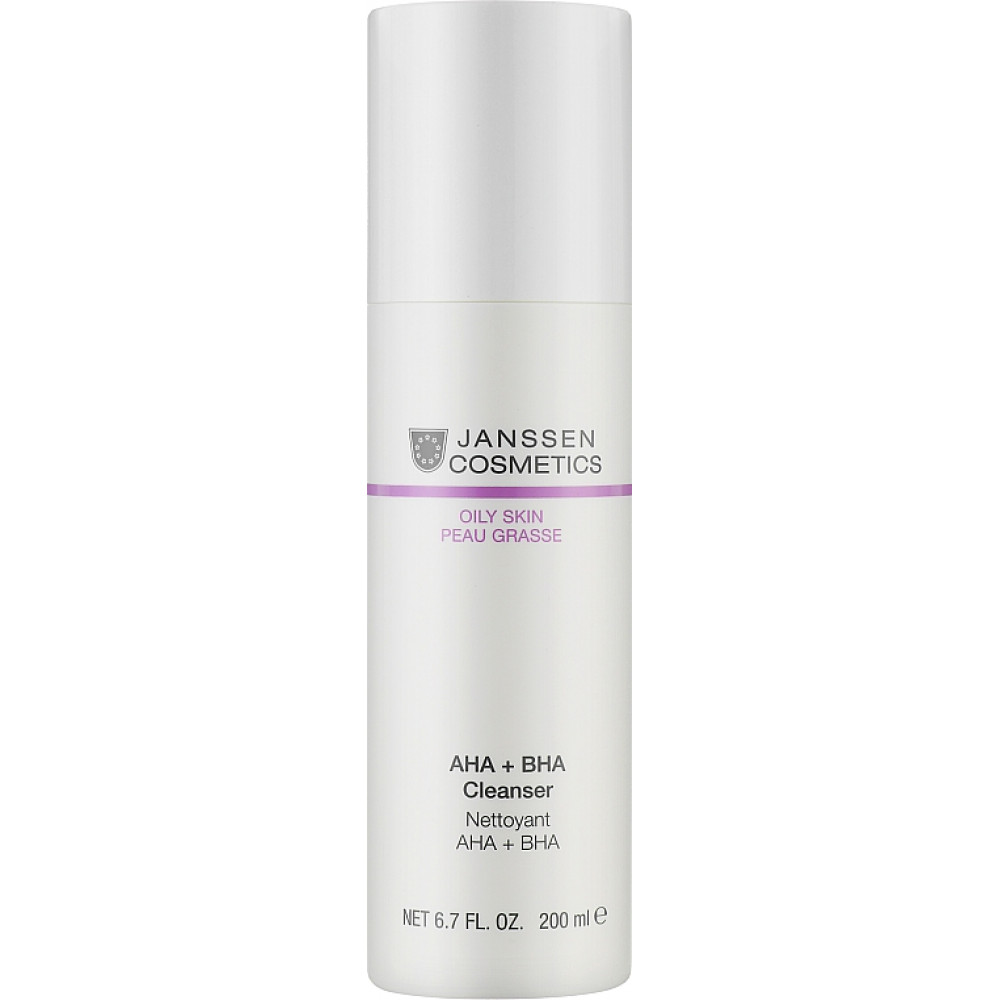  AHA+BHA очищающее средство - Janssen Cosmetics Oily Skin AHA+BHA CLeanser  фото 2