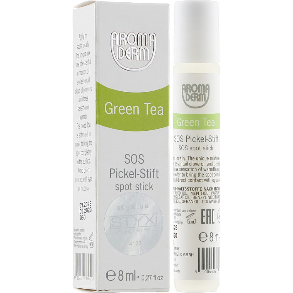 Антибактеріальний гель для обличчя - Styx Naturcosmetic Aroma Derm Green Tea SOS Spot Stick - Фото 1