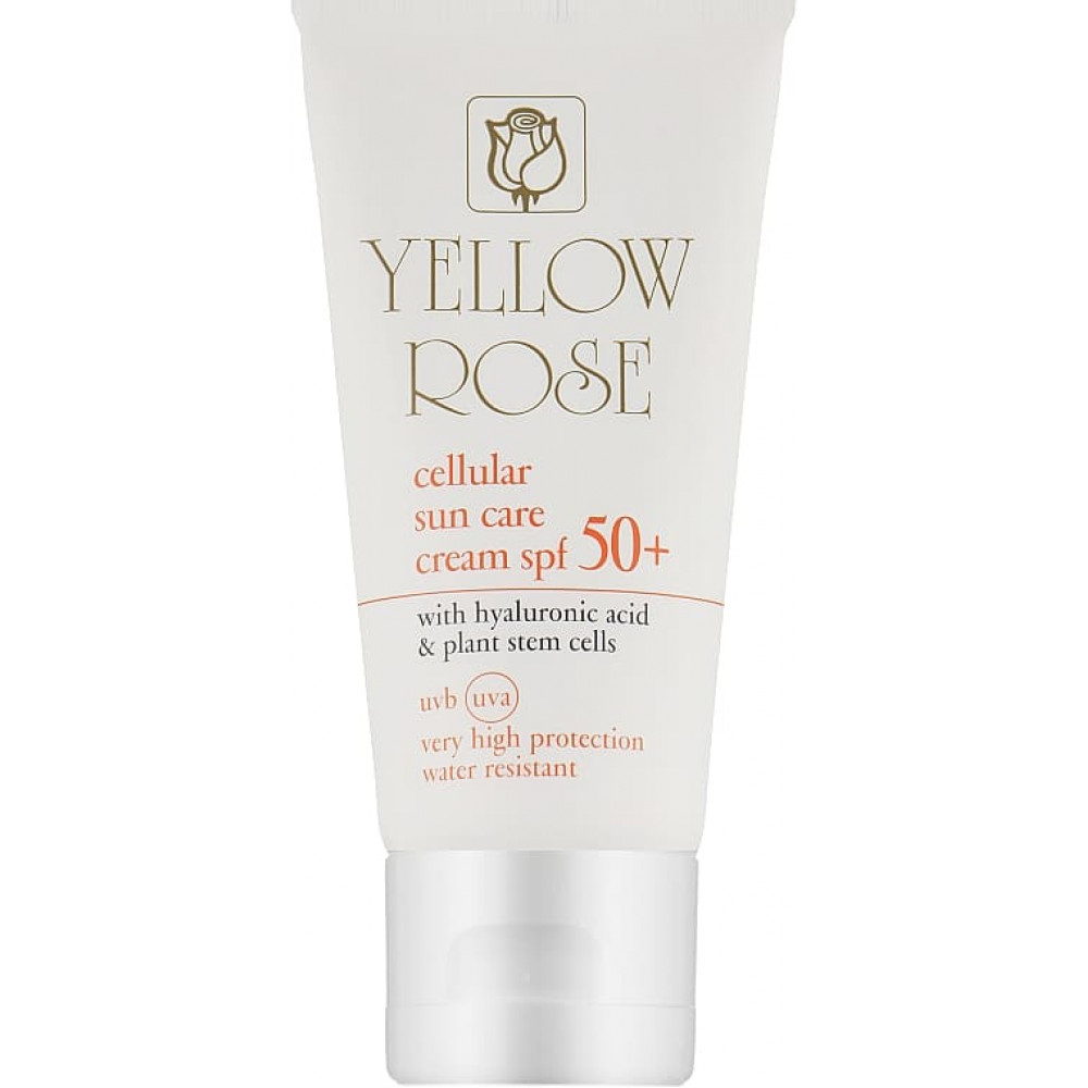 Антивозрастной солнцезащитный крем SPF50 со стволовыми клетками - Yellow Rose Cellular Sun Care Cream SPF-50 фото 2