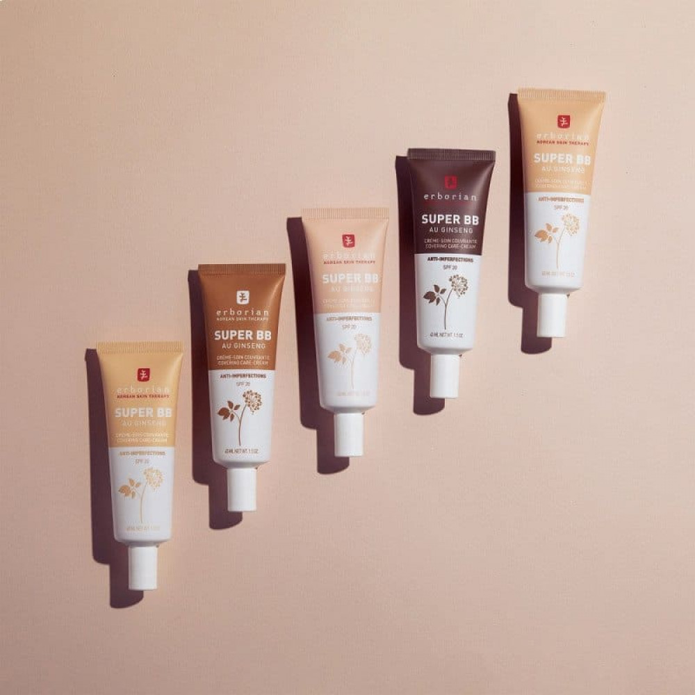 Тонуючий супер ВВ-крем для обличчя (Clair) - Erborian Super BB Au Ginseng Clair Cream фото 4