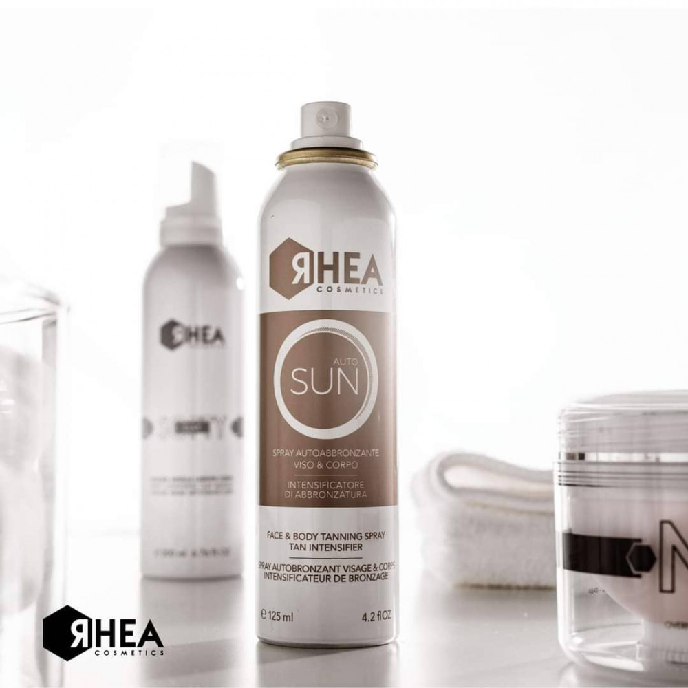 Автозасмага для обличчя і тіла - Rhea AutoSun Face & Body Tanning Spray фото 2