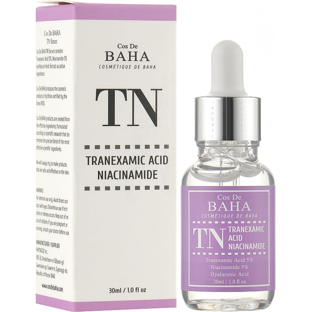 Сироватка для обличчя та шиї -  Cos De Baha Tranexamic Serum фото 2