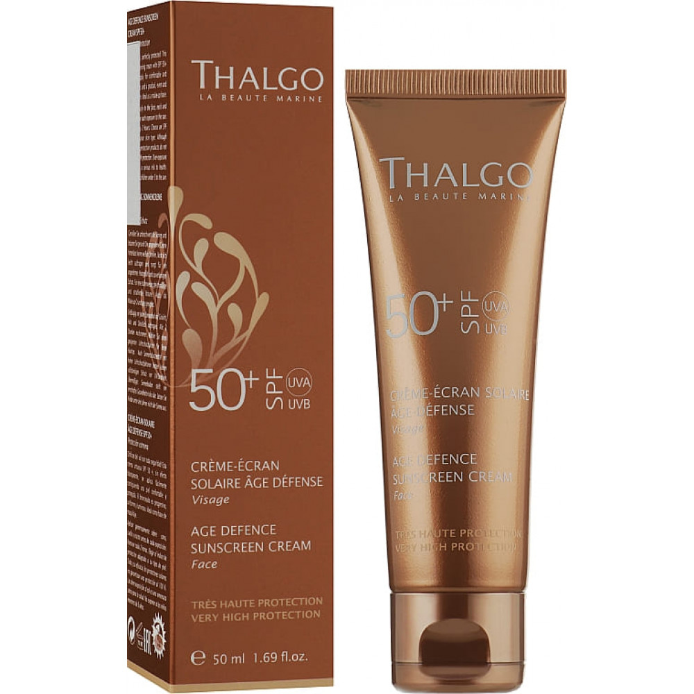 Солнцезащитный крем для лица - Thalgo Age Defence Sun Screen Cream SPF50+ фото 2