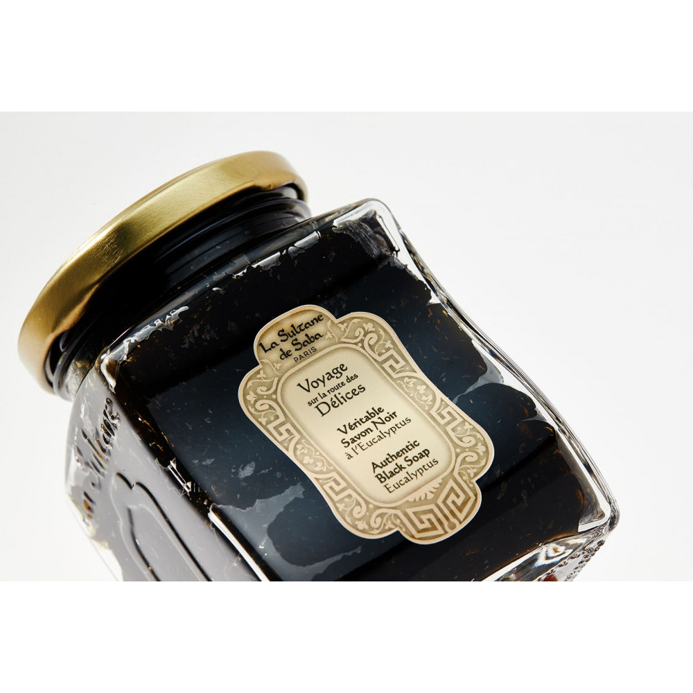 Мило для обличчя та тіла - La Sultane de Saba Black Soap With Eucalyptus Oil фото 3