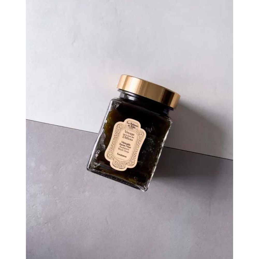 Мило для обличчя та тіла - La Sultane de Saba Black Soap With Eucalyptus Oil фото 4