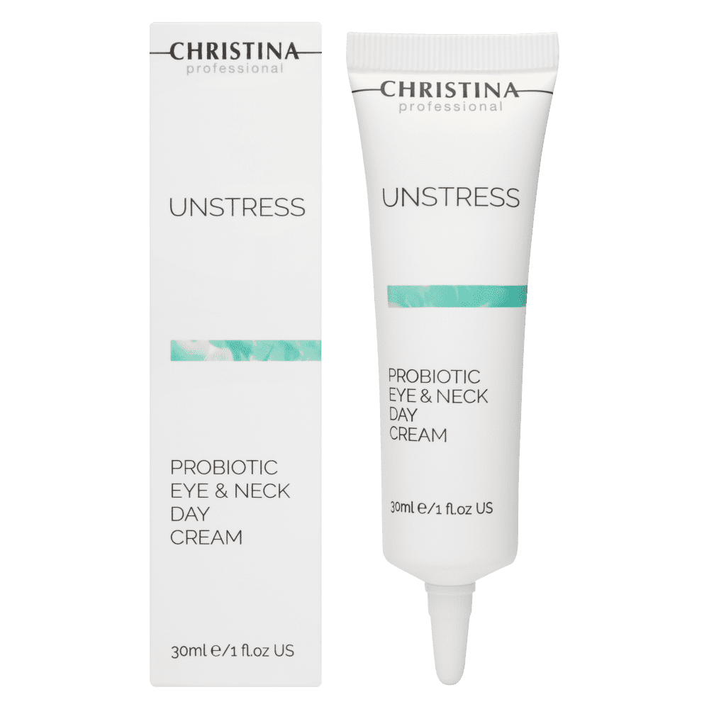 Денний крем для шкіри навколо очей і шиї - Christina Unstress Probiotic Day cream Eye and Neck  фото 2