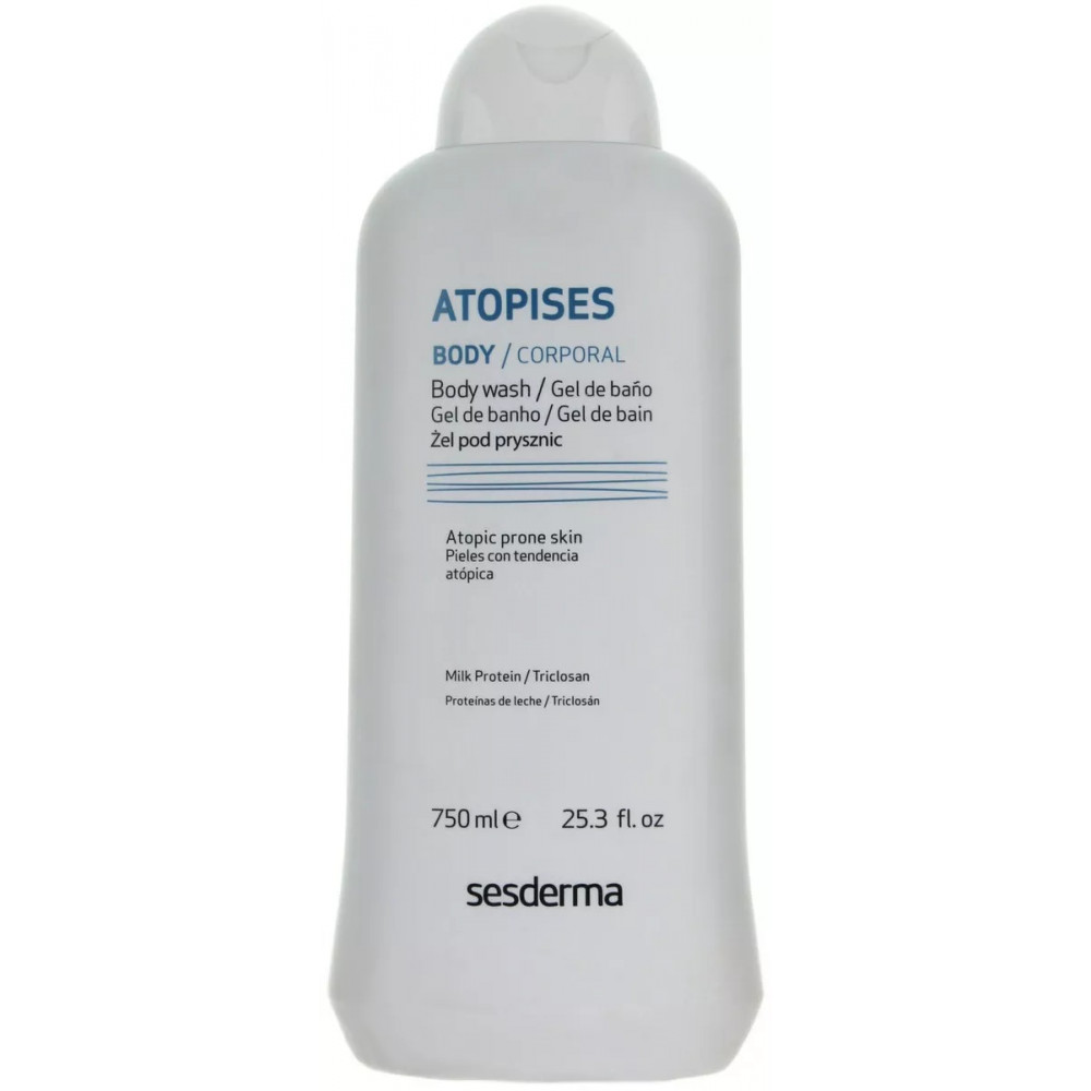 Гель для душу при атопічному дерматиті - SeSDerma Atopises Bath Gel - Фото 1