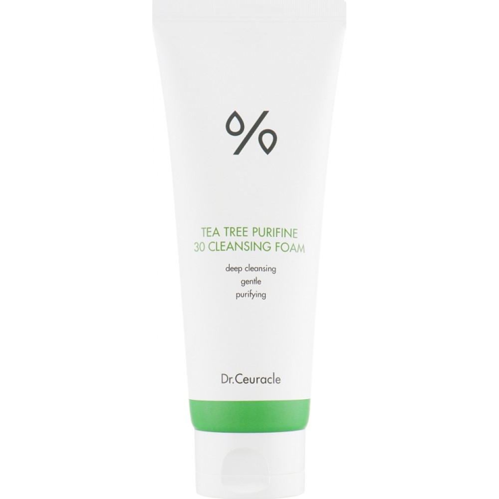 Гель-пінка для вмивання з екстрактом чайного дерева - Dr.Ceuracle Tea Tree Purifine 30 Cleansing Foam - Фото 1