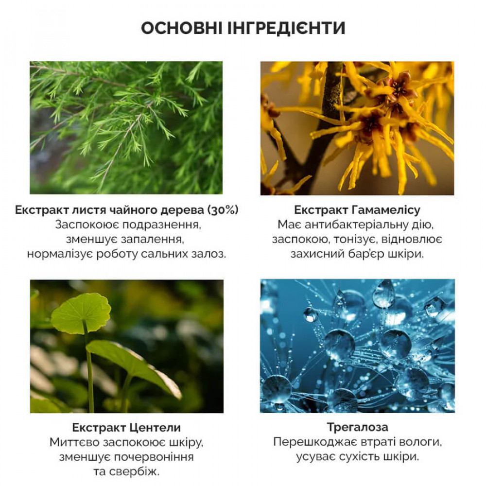 Гель-пінка для вмивання з екстрактом чайного дерева - Dr.Ceuracle Tea Tree Purifine 30 Cleansing Foam фото 5