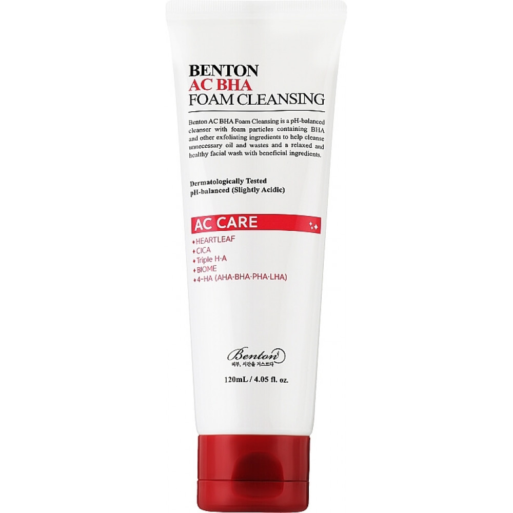 Гель-пінка для обличчя - Benton AC BHA Foam Cleansing фото 2