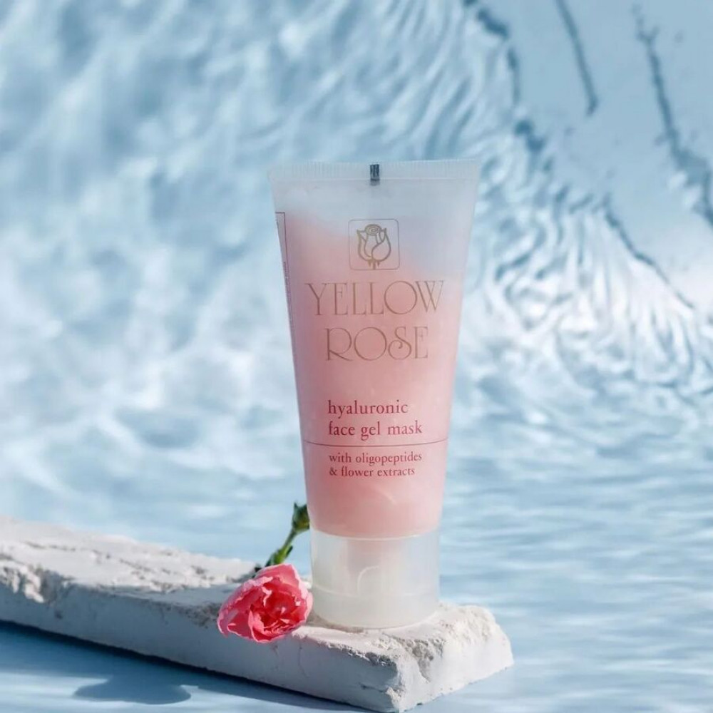 Гелева маска для обличчя - Yellow Rose Hyaluronic Face Gel Mask  фото 3