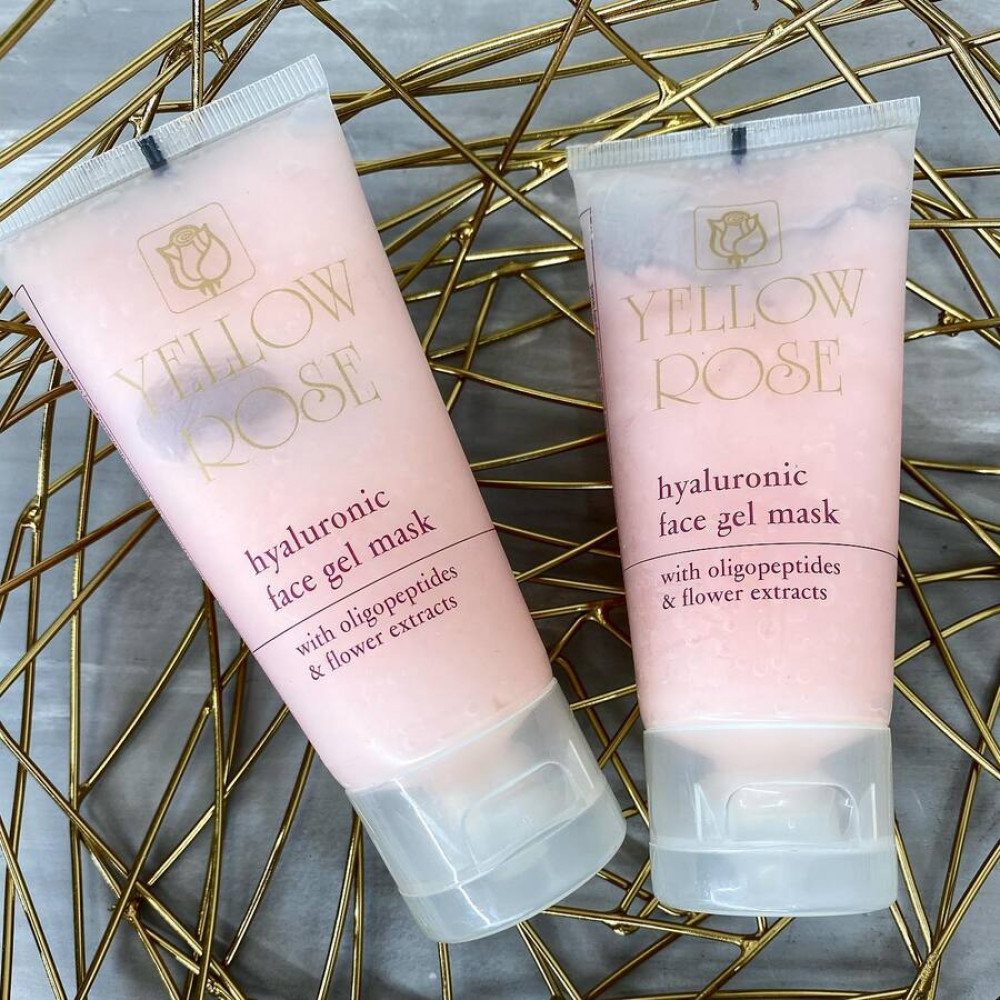 Гелева маска для обличчя - Yellow Rose Hyaluronic Face Gel Mask  фото 2
