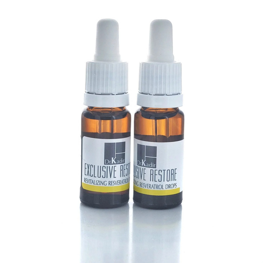 Капли "Ресвератрол" для восстановления кожи лица - Dr. Kadir Exclusive Restore Revitalizing Resveratrol Drops фото 2