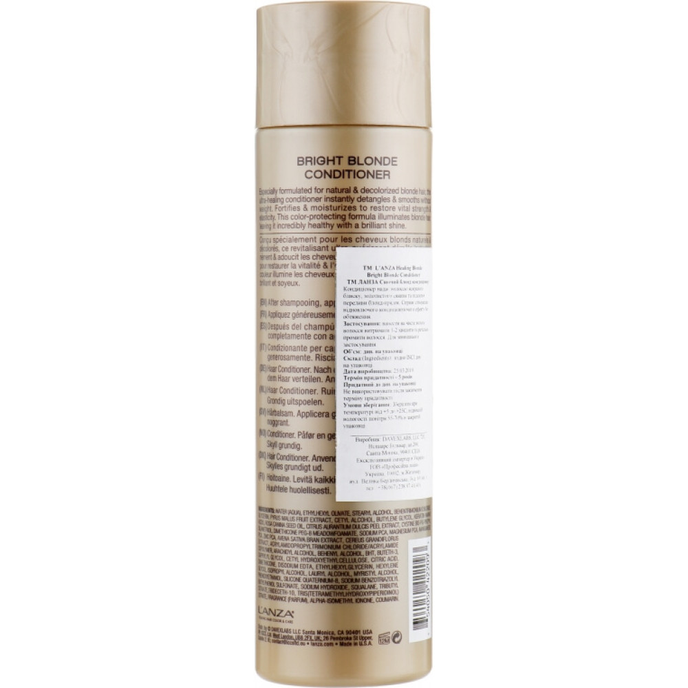 Кондиціонер для світлого волосся - L'anza Healing Blonde Bright Blonde Conditioner фото 5