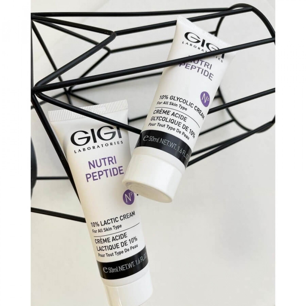 Пептидный крем с 10% гликолевой кислотой - GiGi Nutri-Peptide 10% Glycol Acid Cream фото 5