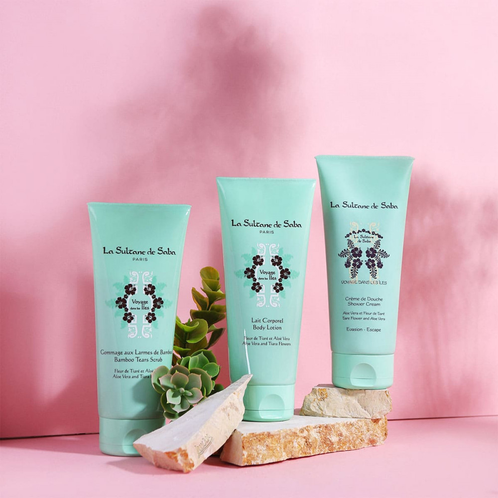 Крем для душа Тиаре и Алоэ вера - La Sultane de Saba Shower Cream Tiare Flowers And Aloe Vera фото 3
