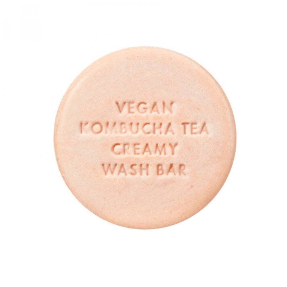 Крем-мило для обличчя та тіла з ферментованим чаєм комбуча - Dr. Ceuracle Vegan Kombucha Tea Creamy Wash Bar - Фото 1