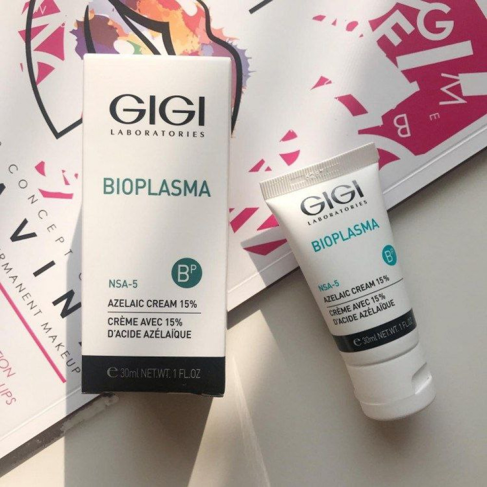 Крем з 15% азелаїновою кислотою для жирної та проблемної шкіри - GIGI Bioplasma 15% Azelaic Cream  фото 4