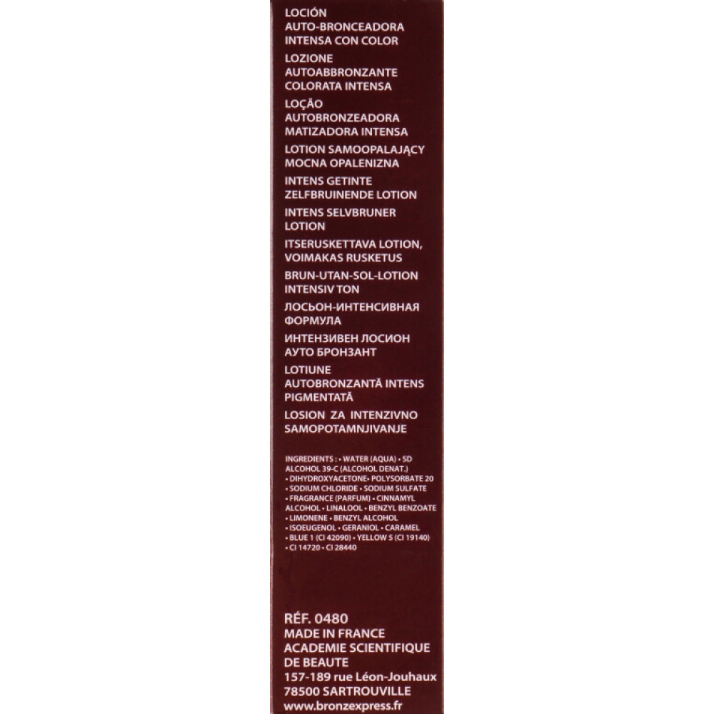 Лосьйон-автозасмага для обличчя і тіла - Academie Bronz'Express Intense Tinted Self-Tanning Lotion фото 5