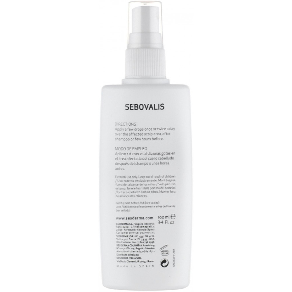 Лосьйон для лікування лупи - SeSDerma Sebovalis Hair Solution фото 2