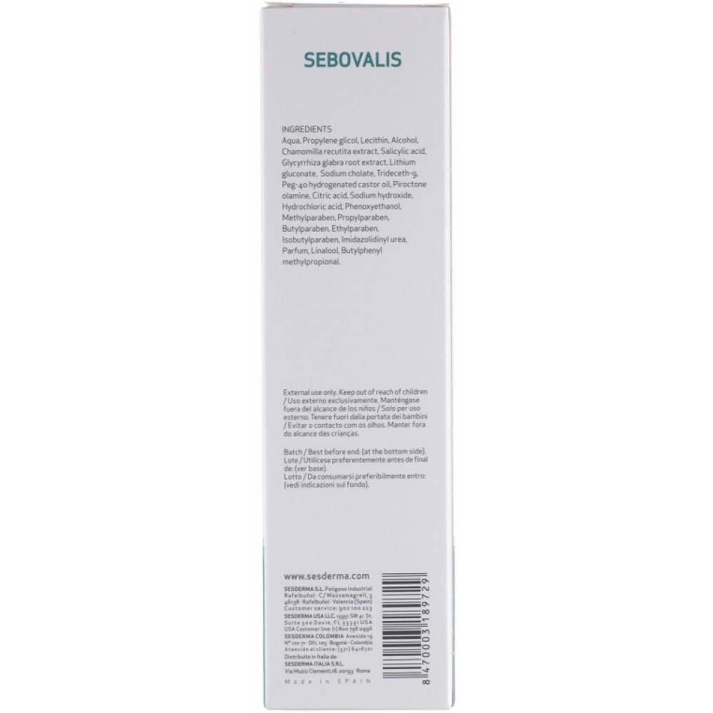 Лосьйон для лікування лупи - SeSDerma Sebovalis Hair Solution фото 4