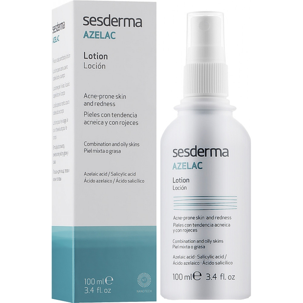 Лосьйон для обличчя та тіла - SeSDerma Azelac Face Scalp and Body Lotion фото 3