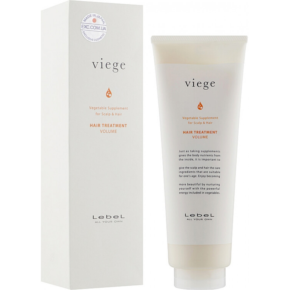 Маска для об'єму волосся - Lebel Viege Treatment Volume фото 4
