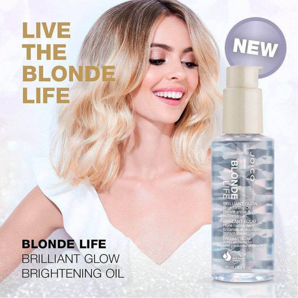 Олія для діамантового блиску - Joico Blonde Life Brilliant Glow Brightening Oil фото 2