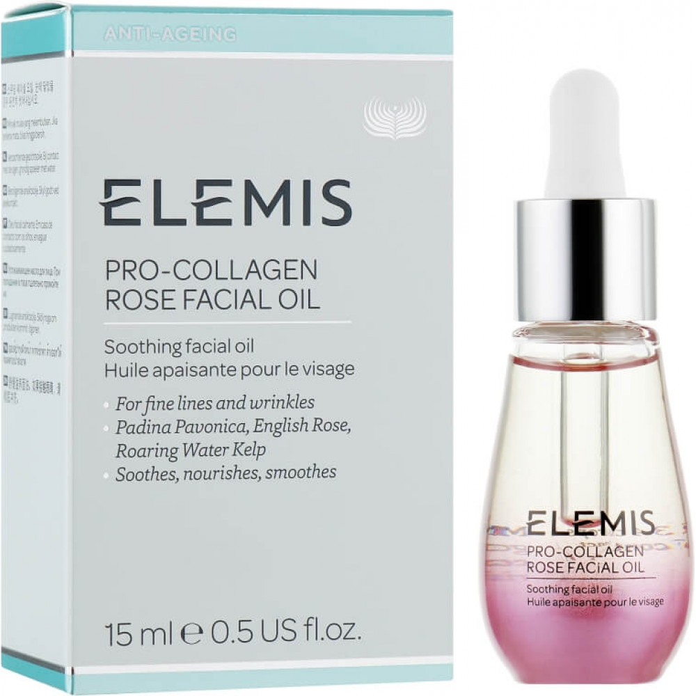 Олія для обличчя Про-Колаген Троянда - Elemis Pro-Collagen Rose Facial Oil фото 2