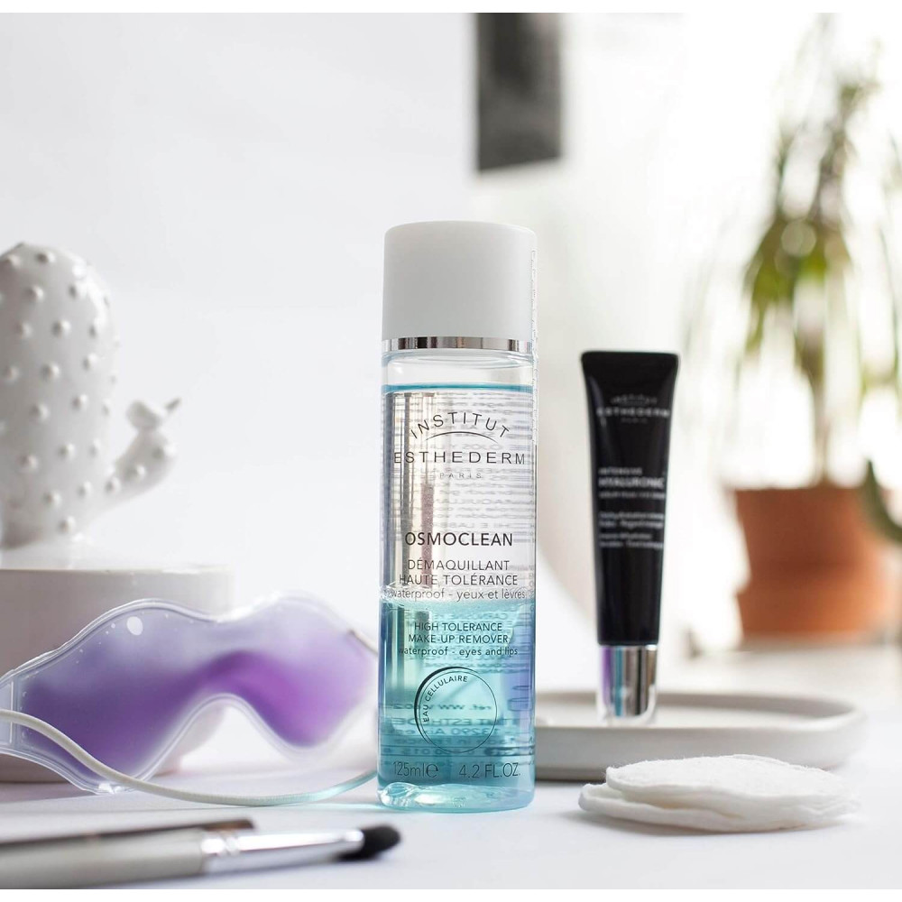 Мягкое двухфазное средство для снятия макияжа с глаз и губ - Institut Esthederm Osmoclean Eyes and Lips Make-Up Remover фото 5