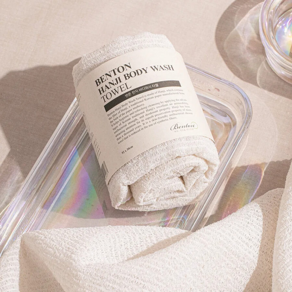 Мочалка-рушник для тіла - Benton Hanji Body Wash Towel фото 5