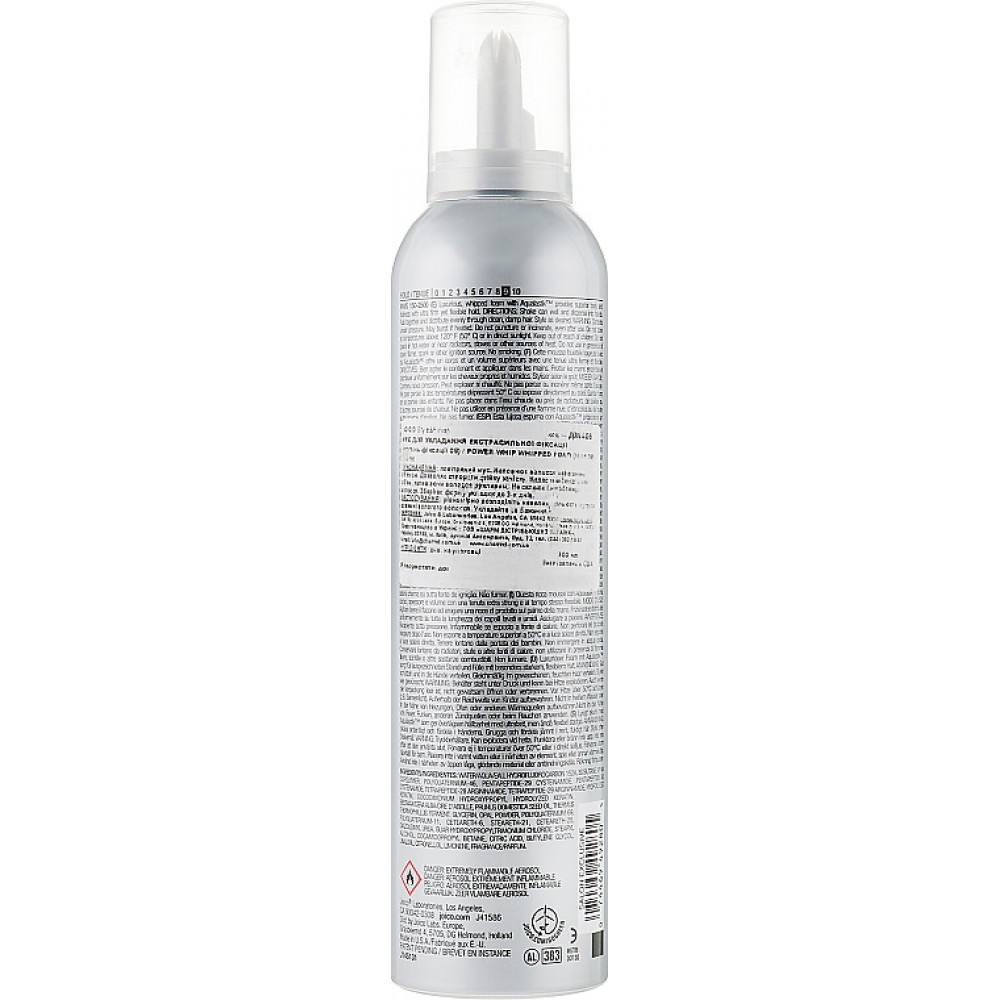 Мус для укладки екстрасильної фіксації (фіксація 9) - Joico Style and Finish Power Whip Whipped Foam-Hold-9 фото 5