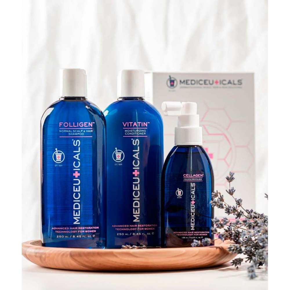 Набір для стимулювання росту волосся для жінок, сухе волосся - Mediceuticals Advanced Hair Restoration Technology For Women Kit Dry фото 3