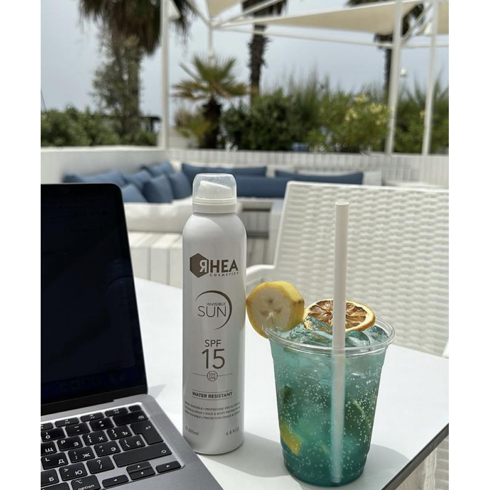 Невидимий спрей для обличчя й тіла SPF15 - Rhea Invisible Sun SPF 15 Face & Body Sunscreen фото 2