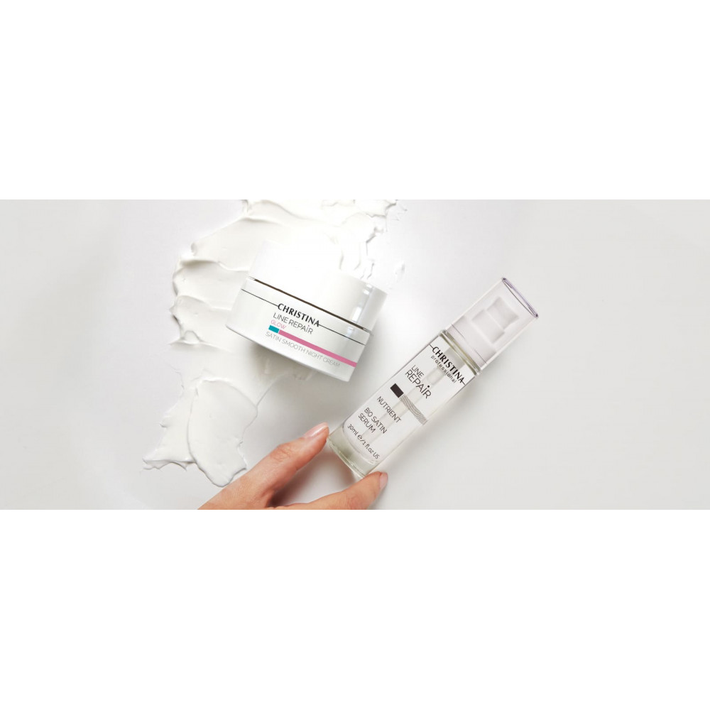 Нічний крем "Гладкість сатину" - Christina Line Repair Glow Satin Smooth Night Cream фото 4