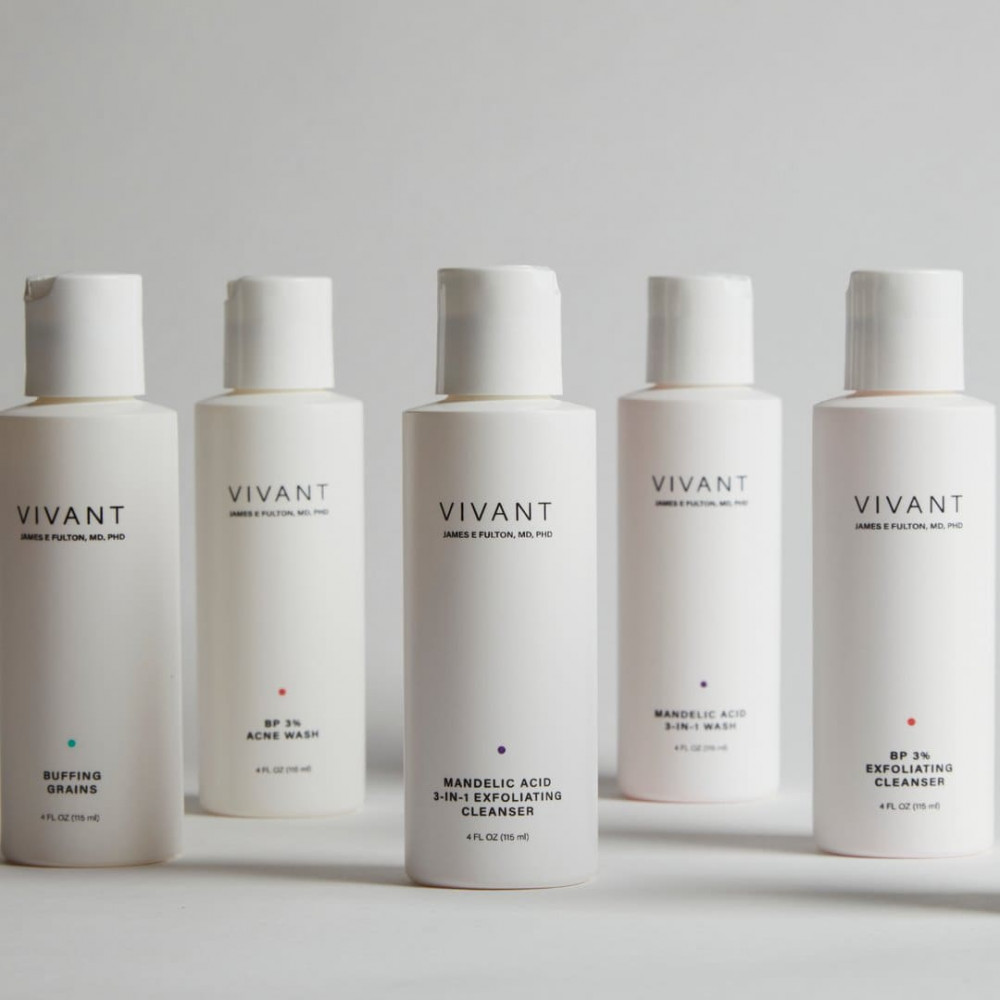 Очищаючий гель для обличчя — Vivant Skin Care Gentle Wash BP 3%  фото 3