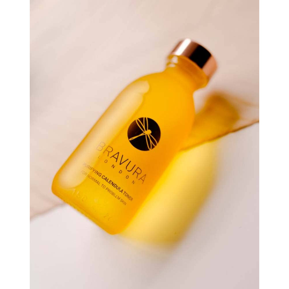 Очищаючий тонер на основі календули та AHA кислот 13% - Bravura London Purifying Calendula Toner 13% AHA фото 4