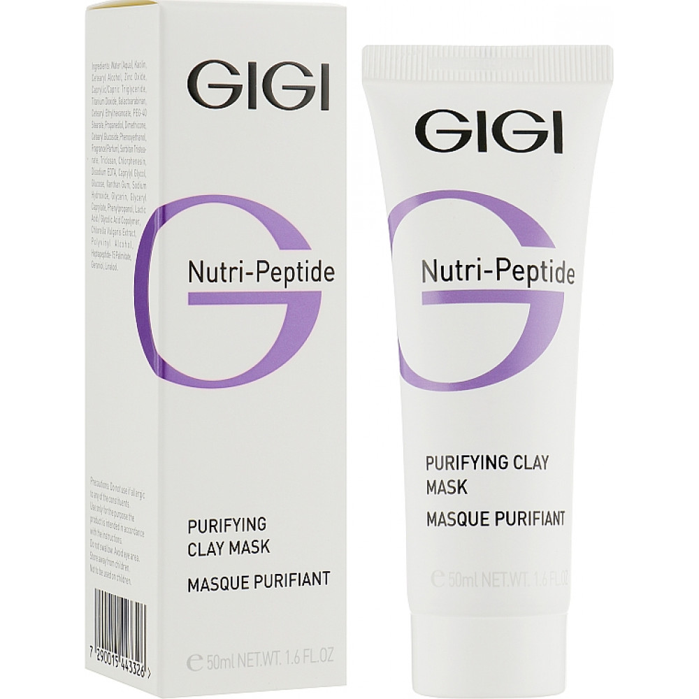 Очищаюча маска для жирної та комбінованої шкіри - GIGI Nutri-Peptide Purifying Clay Mask фото 4