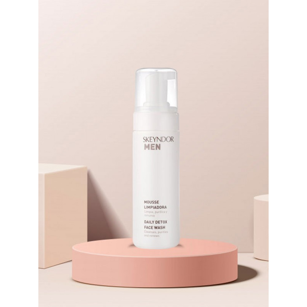 Очищаючий мус для вмивання потрійної дії - Skeyndor Men Daily Detox Face Wash фото 4