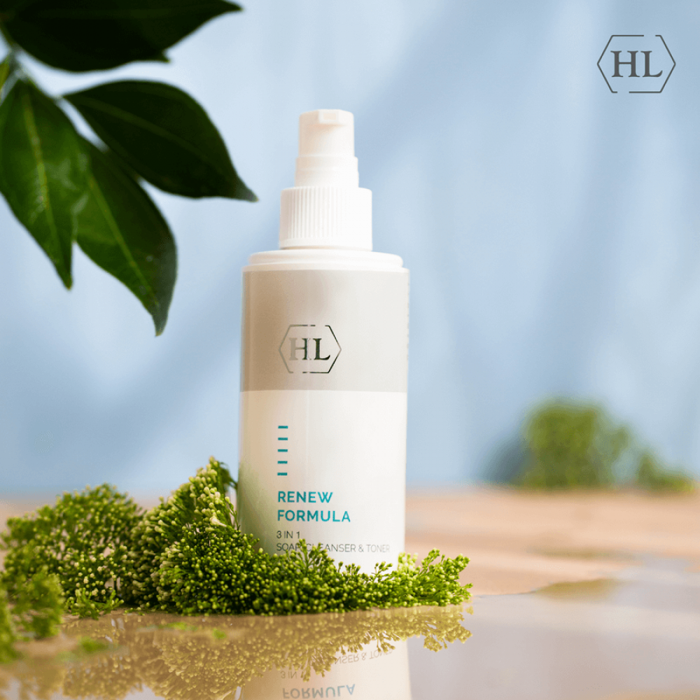 Очиститель для лица 3 в 1 - Holy Land Renew Formula 3 in1 Soap Cleanser & Toner фото 3