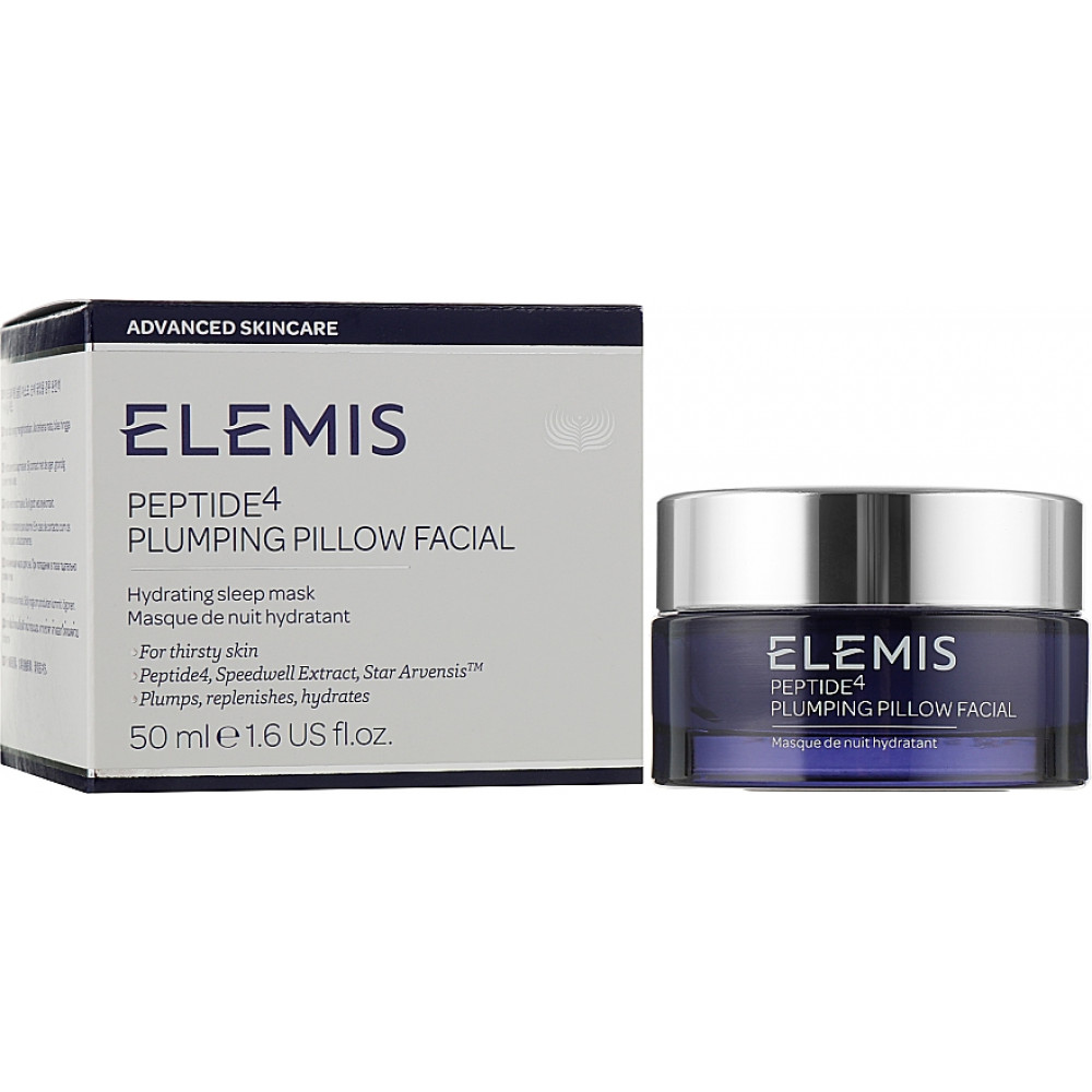 Охолоджуюча нічна крем-маска Пептид4 - Elemis Peptide4 Plumping Pillow Facial фото 2