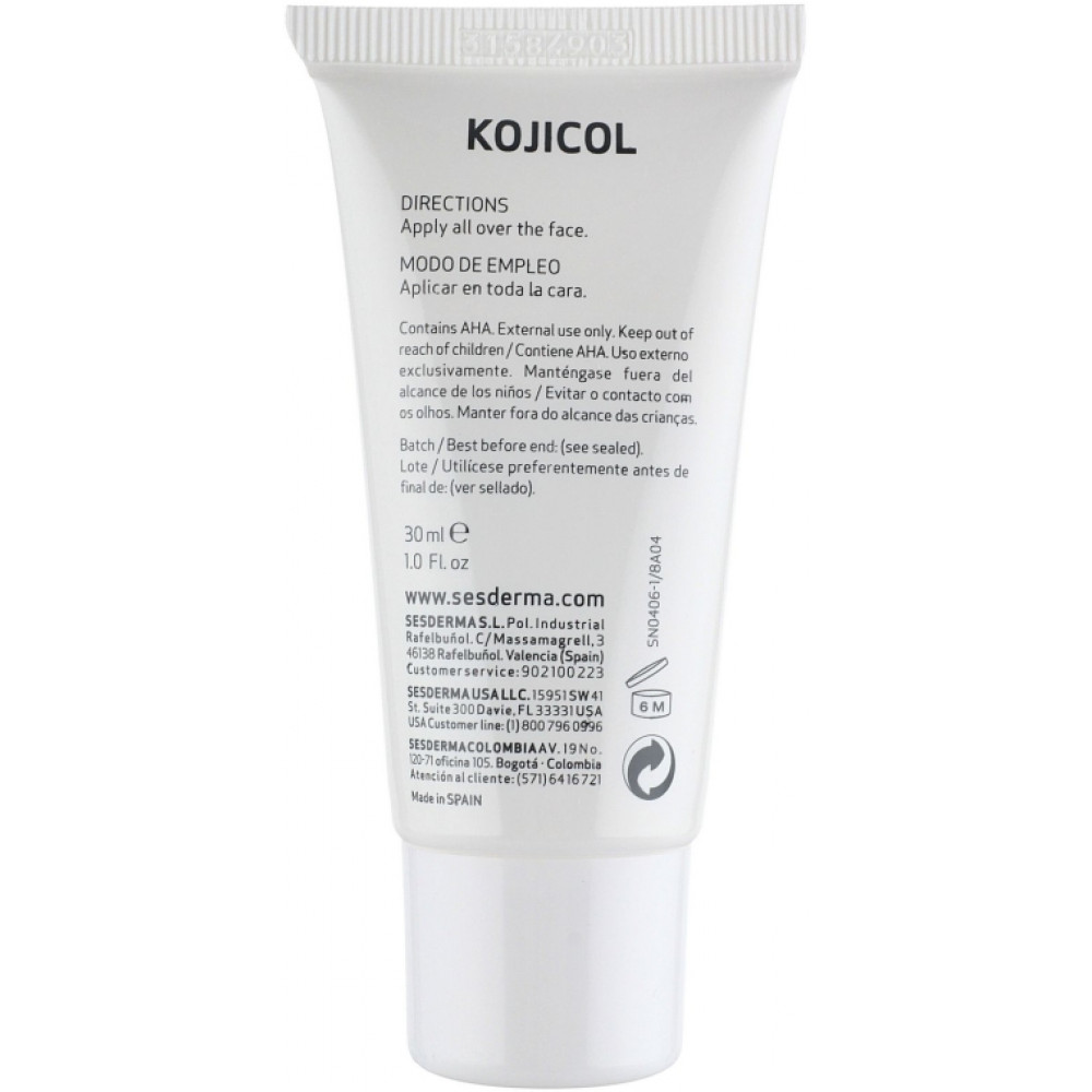 Осветляющий крем - SeSDerma Kojicol Skin Lightener Cream SPF 20 фото 2