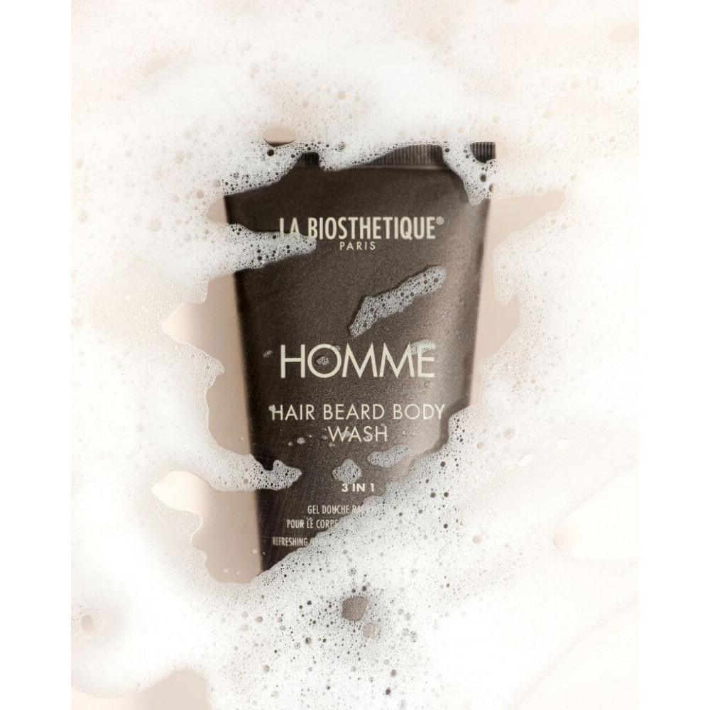 Освіжаючий та зволожуючий гель для тіла, волосся та бороди - La Biosthetique Hair Beard Body Wash (3 in 1) фото 4