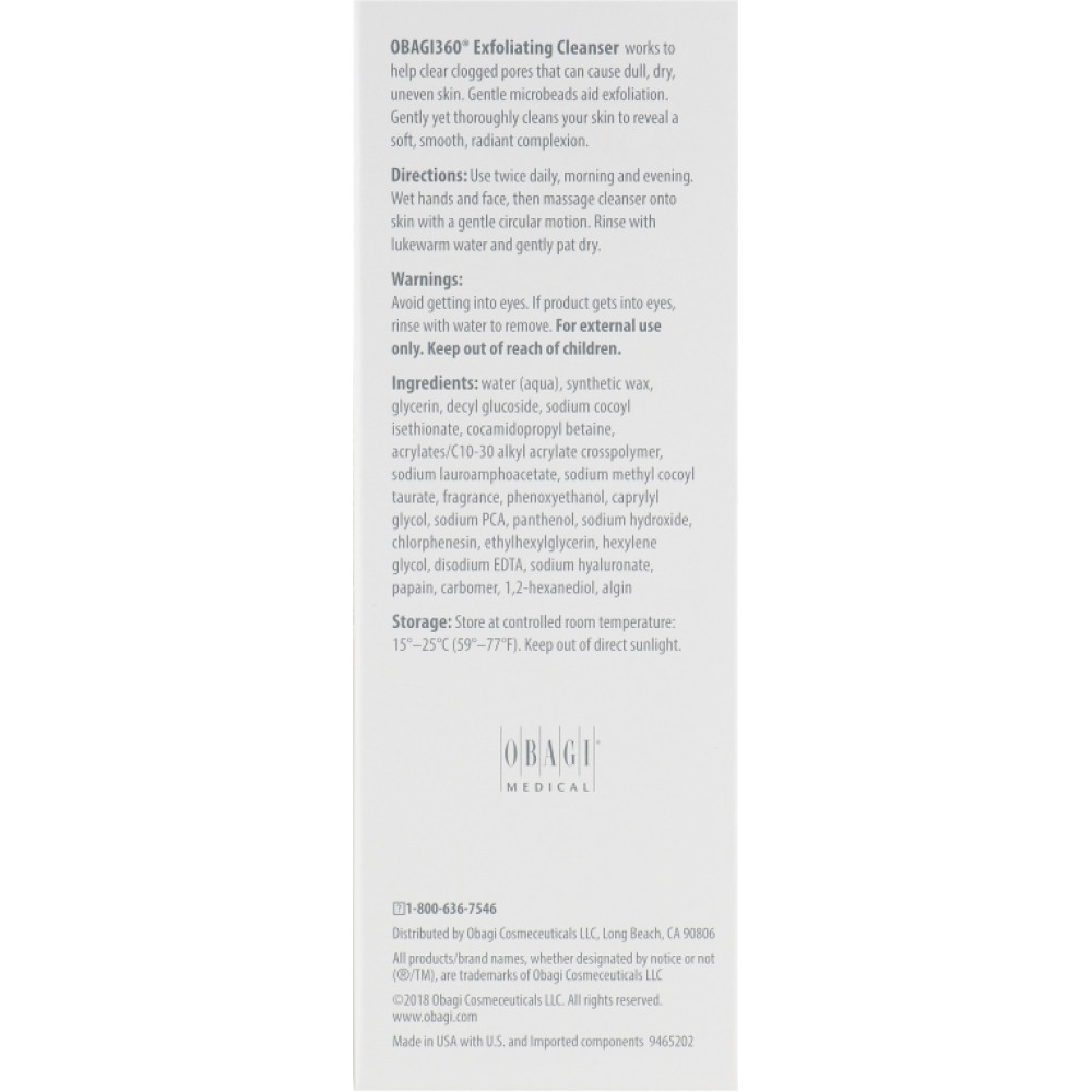 Відлущуючий засіб - Obagi 360 - Exfoliating Cleanser фото 3