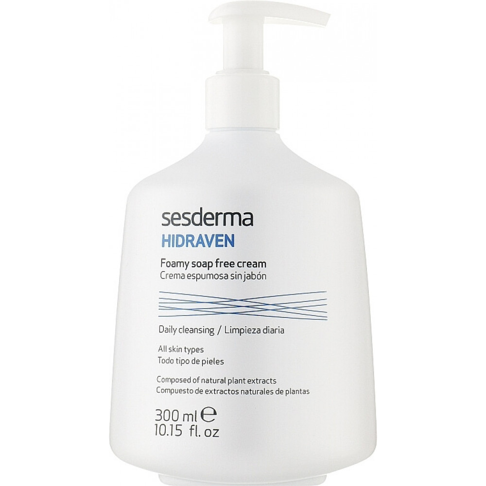 Очищуючий гель для умывания лица и тела - Sesderma Hidraven Foamy Soapless Cream - Фото 1