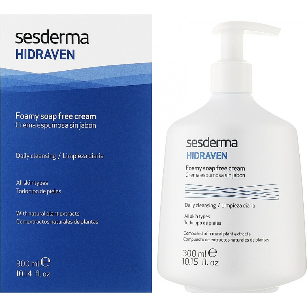 Очищуючий гель для вмивання - Sesderma Hidraven Foamy Soapless Cream фото 4